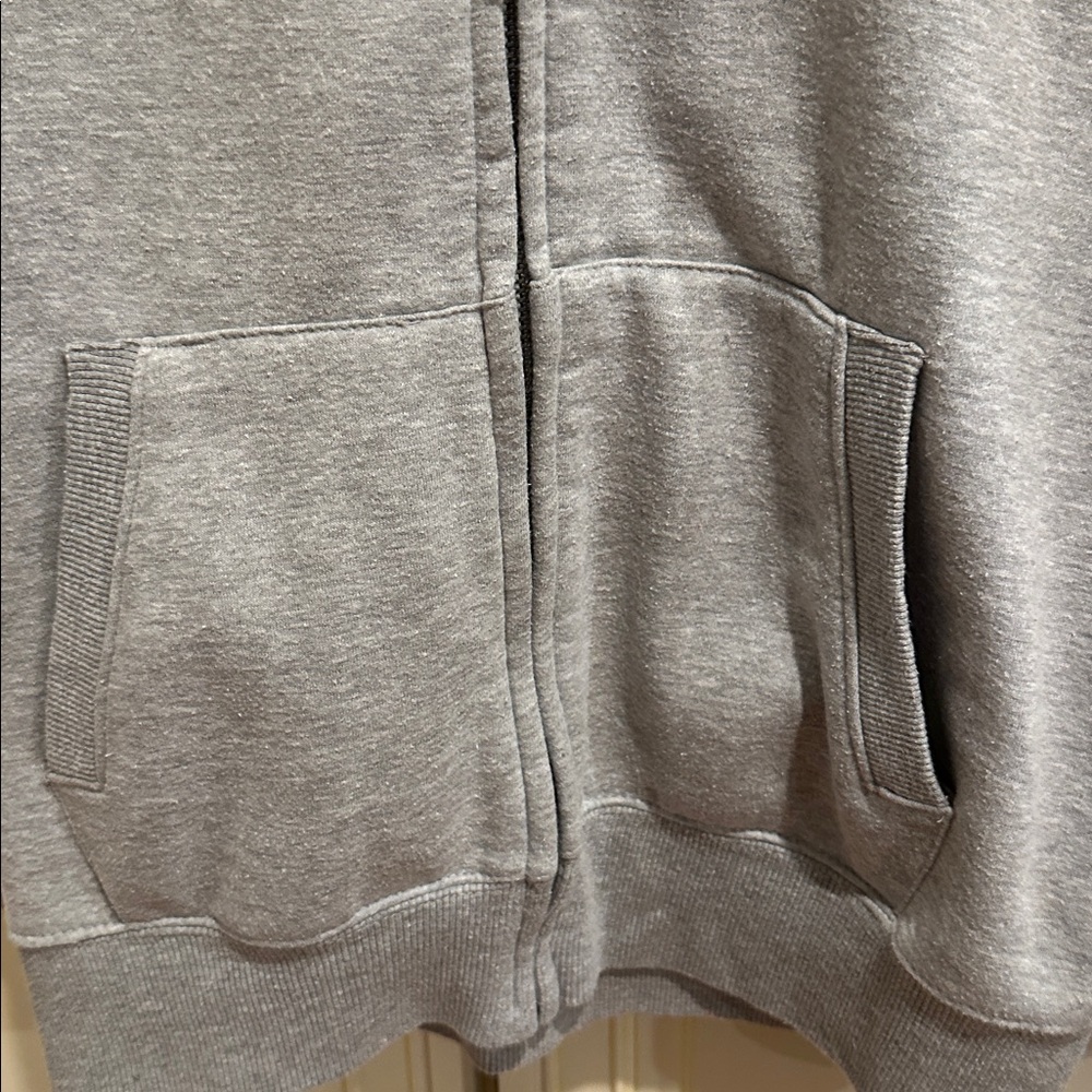 Zara Light Gray Zip-Up Hoodie - Picture 4 of 7